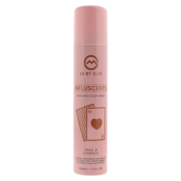 Oh My Glam, Influscent Take A Chance, Body Spray, White Musk, 100 ml - Teknashop Ltd