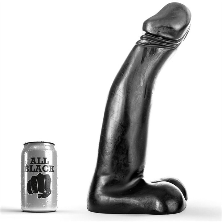 ALL BLACK - REALISTIC BLACK FISTING DILDO 29 CM - D-199141 - Teknashop Ltd