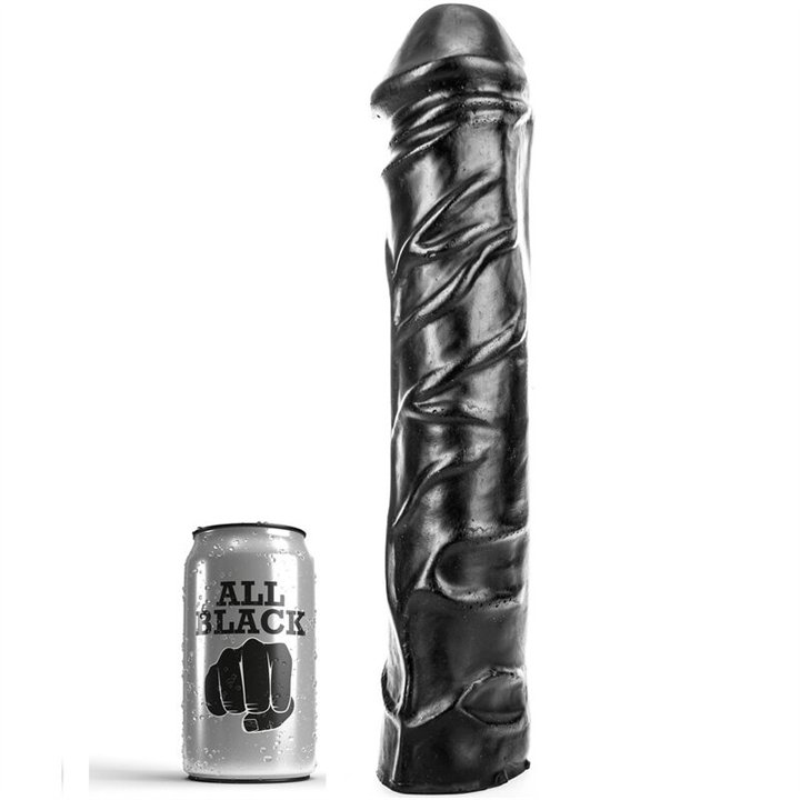 ALL BLACK - GIANT SOFT FISTING DILDO 32 CM - D-195375 - Teknashop Ltd