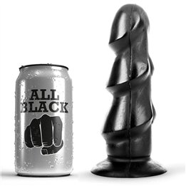 ALL BLACK - DILDO 17 CM - D-216226 - Teknashop Ltd