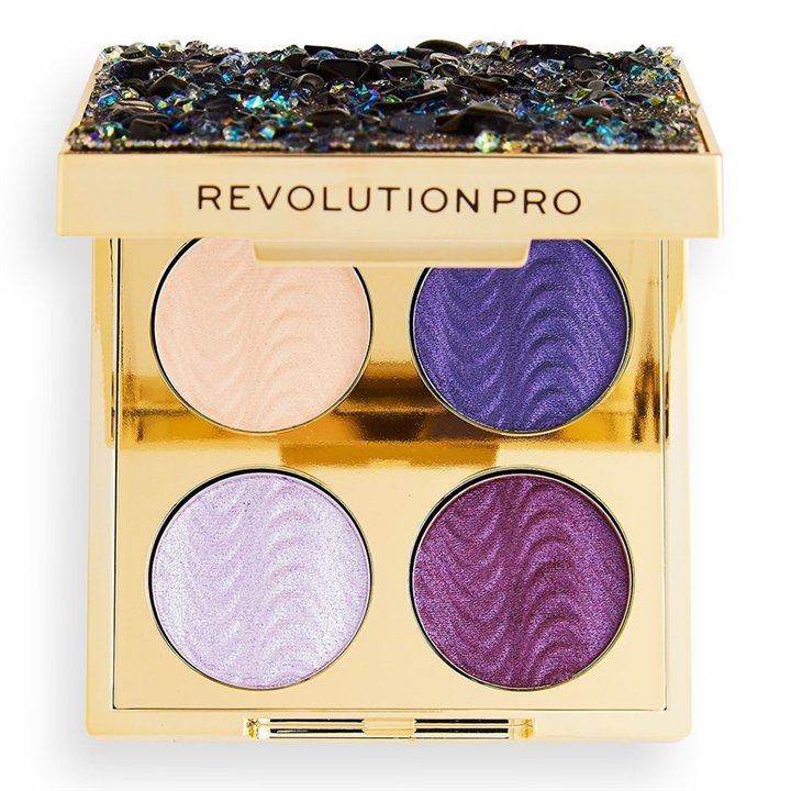 Makeup Revolution, Pro Ultimate, Eyeshadow Palette, Hidden Jewels, 4 Shades, 0.8 g - Teknashop Ltd