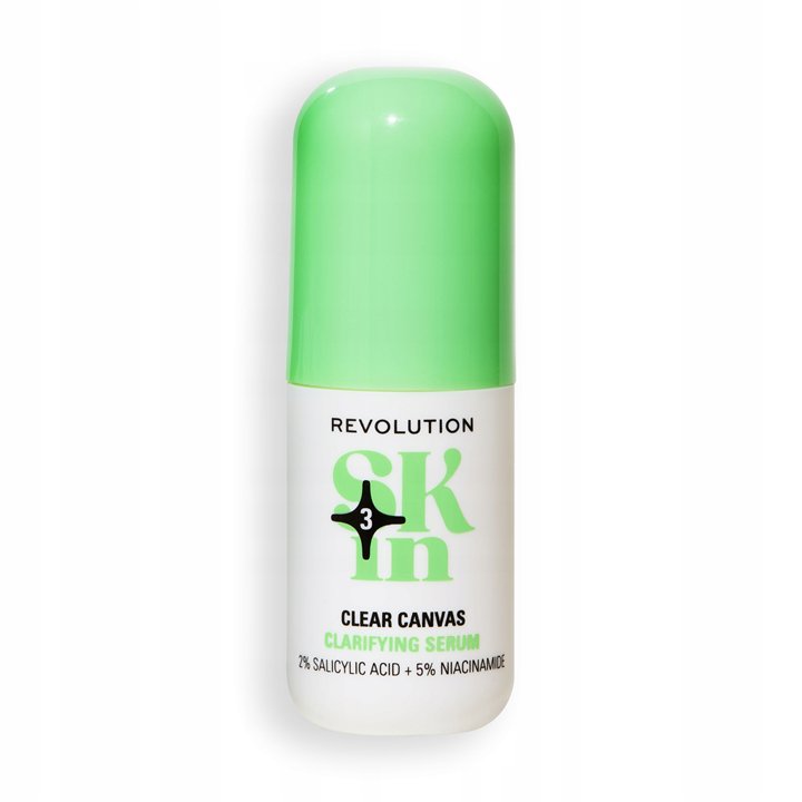 Revolution Skincare, Clear Canvas, 5% Niacinamide & 2% Salicylic Acid, Clarifying, Serum, For Face, 30 ml - Teknashop Ltd