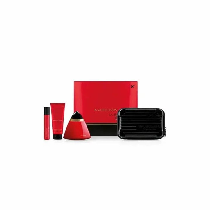 Mauboussin In Red Eau De Parfum Spray 100ml Set 4 Pieces - woman - Teknashop Ltd