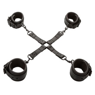 CALEXOTICS - NOCTURNAL HOG TIE CONNECTOR CUERO AJUSTABLE BLACK - D-241425 - Teknashop Ltd