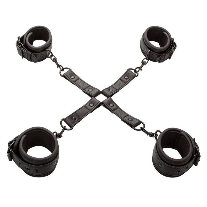 CALEXOTICS - NOCTURNAL HOG TIE CONNECTOR CUERO AJUSTABLE BLACK - D-241425 - Teknashop Ltd