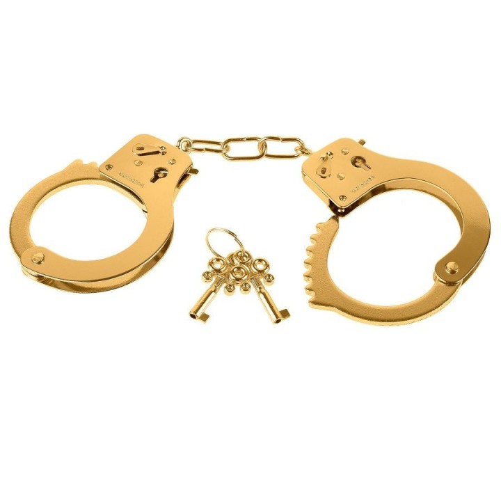 FETISH FANTASY GOLD - METAL CUFFS - PD3987-27 - Teknashop Ltd