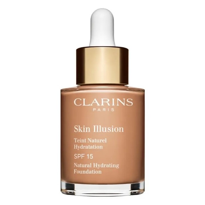 Clarins Skin Illusion Natural Hydrating Foundation Spf15 112 Amber 30ml - unisex - Teknashop Ltd