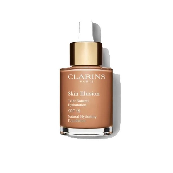 Clarins Skin Illusion Natural Hydrating Foundation Spf15 112.3 Sandalwood 30ml - unisex - Teknashop Ltd
