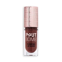 Makeup Revolution, Pout Bomb, Plumping, Lip Gloss, Espresso Cool, 4.6 ml - Teknashop Ltd