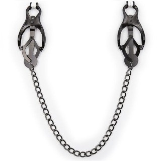 OHMAMA FETISH - JAPANESE NIPPLE Clamps WITH BLACK CHAIN - D-230018 - Teknashop Ltd
