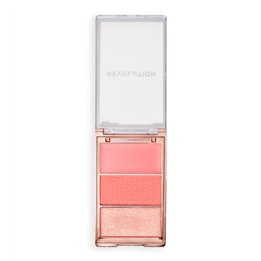 Makeup Revolution, Icon Blush, Vegan, Matte, Blush Highlighter Palette, Authentic Peach, 11.5 g - Teknashop Ltd