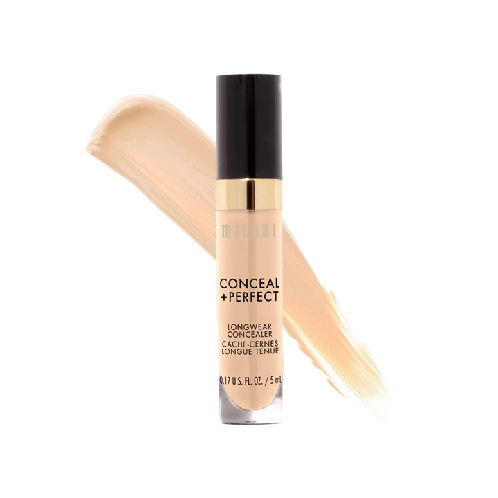 Milani, Conceal + Perfect, Long Wearing, Cream Concealer, 120, Light Vanilla, 5 g - Teknashop Ltd