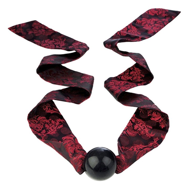 CALEXOTICS - SCANDAL BALL GAG WITH BLACK/RED BOW - D-243635 - Teknashop Ltd