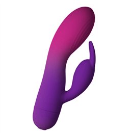 ROCKS- OFF - GLO- GIRL PURPLE RABBIT VIBRATOR - D-244038 - Teknashop Ltd