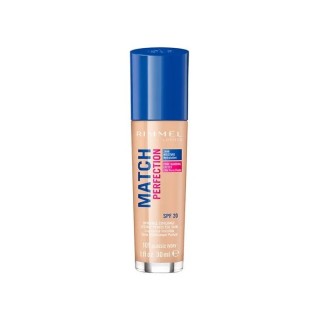 Rimmel London Match Perfection Foundation Spf20 101 Classic Ivory 30ml - unisex - Teknashop Ltd