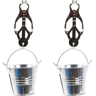 OHMAMA FETISH NIPPLE CLAMPS WITH BUCKETS - D-230141 - Teknashop Ltd