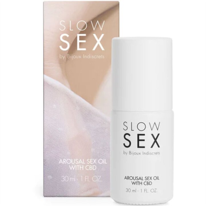 BIJOUX INDISCRETS - SLOW SEX SEXUAL MASSAGE OIL WITH CBD 30 ML - D-237680 - Teknashop Ltd