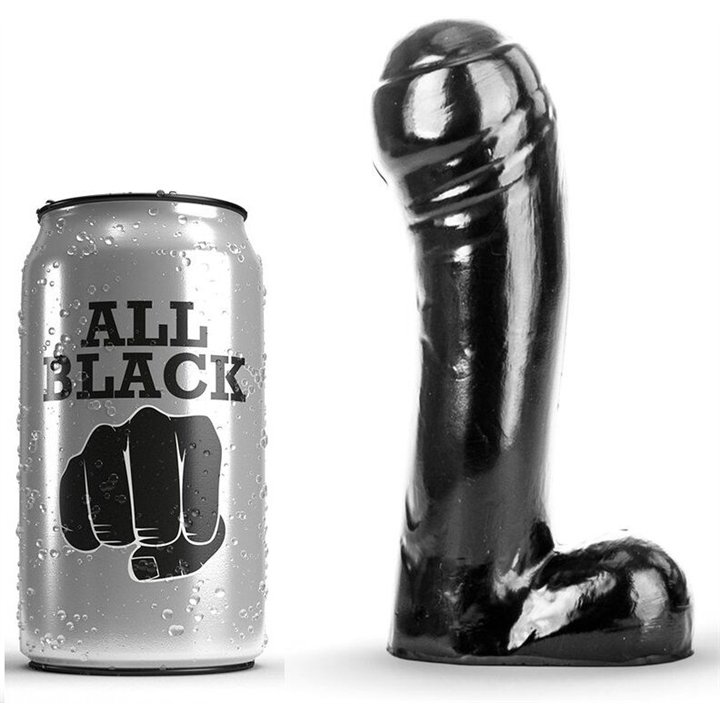 ALL BLACK - DILDO BLACK 15 CM - D-216227 - Teknashop Ltd