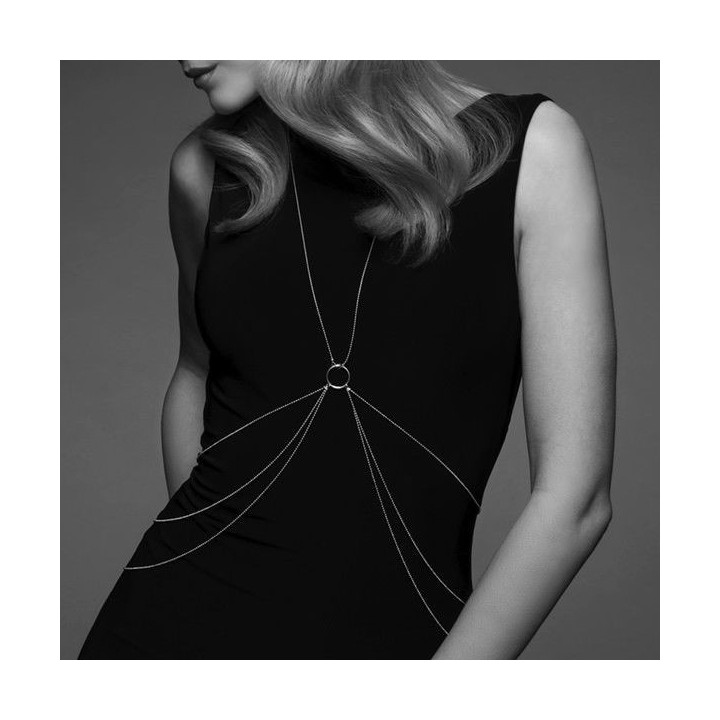 BIJOUX INDISCRETS - MAGNIFIQUE METAL CHAINS FOR THE BODY 8 SILVER - D-212776 - Teknashop Ltd