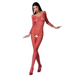PASSION - WOMAN BS077 BODYSTOCKING ONE SIZE RED - D-225576 - Teknashop Ltd