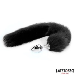 Anal plug with tail Black 40 cm - 8436626090101 - Teknashop Ltd