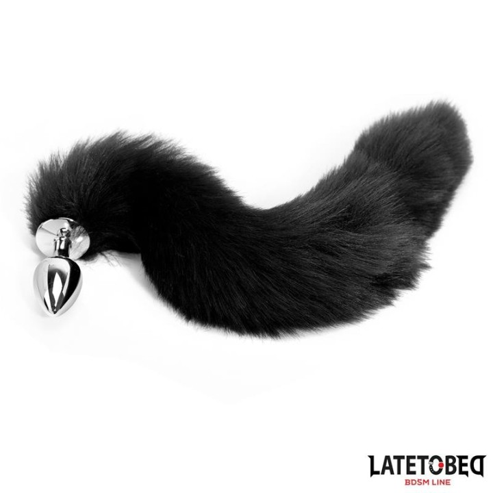 Anal plug with tail Black 40 cm - 8436626090101 - Teknashop Ltd