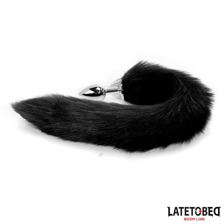 Anal plug with tail Black 40 cm - 8436626090101 - Teknashop Ltd