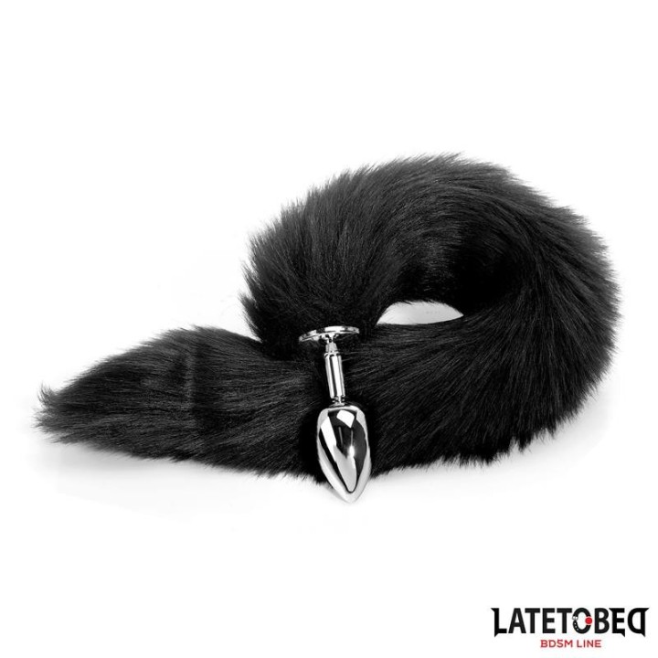 Anal plug with tail Black 40 cm - 8436626090101 - Teknashop Ltd