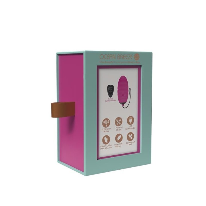 Vibrating Egg with Remote Control Ocean Breeze 2.0 Pink - AL-40801 - Teknashop Ltd