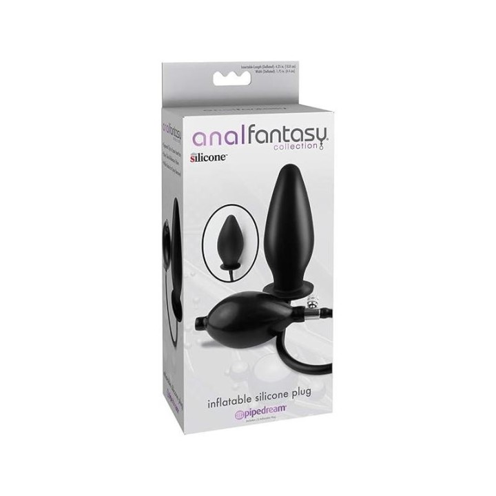 Inflatable Silicone Plug - Colour Black - PD-4668-23 - Teknashop Ltd