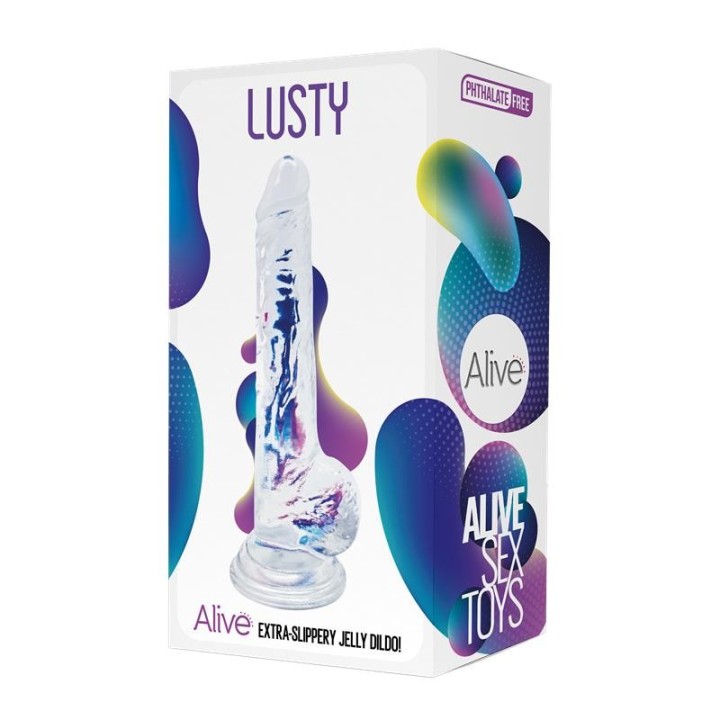 Jelly Dildo Lusty 18 cm - A-20710 - Teknashop Ltd