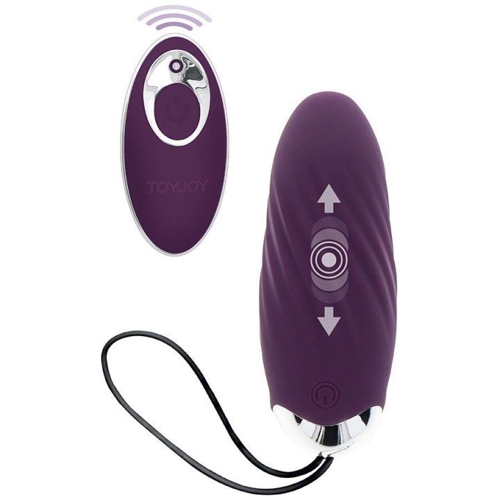 TOYJOY - HAPPINESS KNOCK KNOCK EGGSTAVAGANT VIBRATOR WITH REMOTE CONTROL PURPLE - D-243826 - Teknashop Ltd