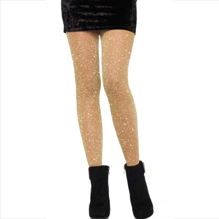 LEG AVENUE - TRANSPARENT TIGHTS GOLDEN - D-237710 - Teknashop Ltd