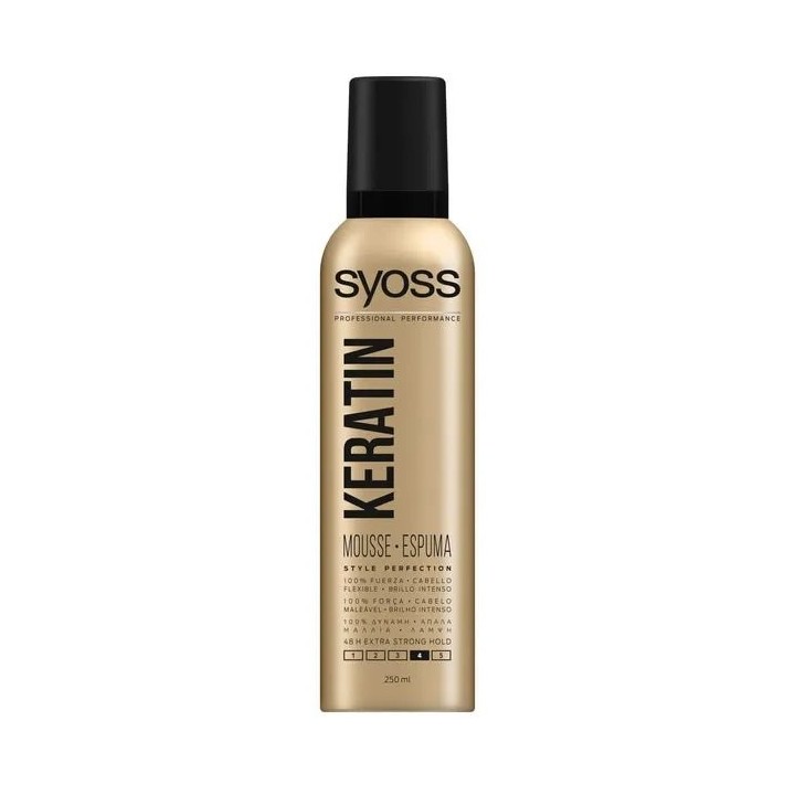Syoss Foam Hair Keratin Style Perfection 250ml - unisex - Teknashop Ltd