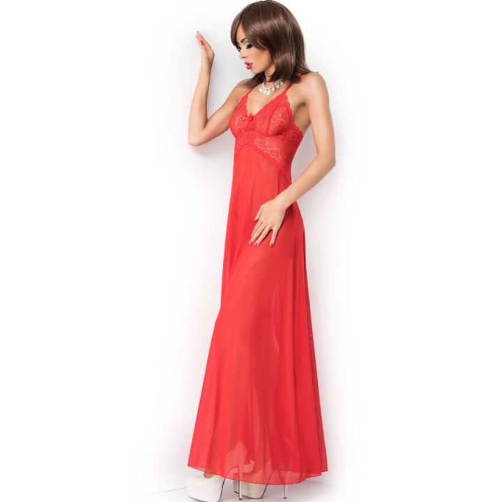 CHILIROSE - CR 3883 BABYDOLL LONG RED S/M - D-238938 - Teknashop Ltd