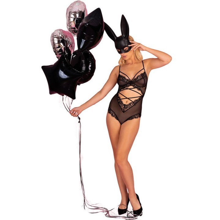 LIVCO CORSETTI FASHION - KYLSSIAM LC 90613 BODY BLACK - D-239145 - Teknashop Ltd