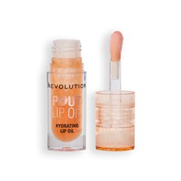 Makeup Revolution, Pout, Vegan, Glossy, Lip Oil, Honey Shimmer, 4 ml - Teknashop Ltd
