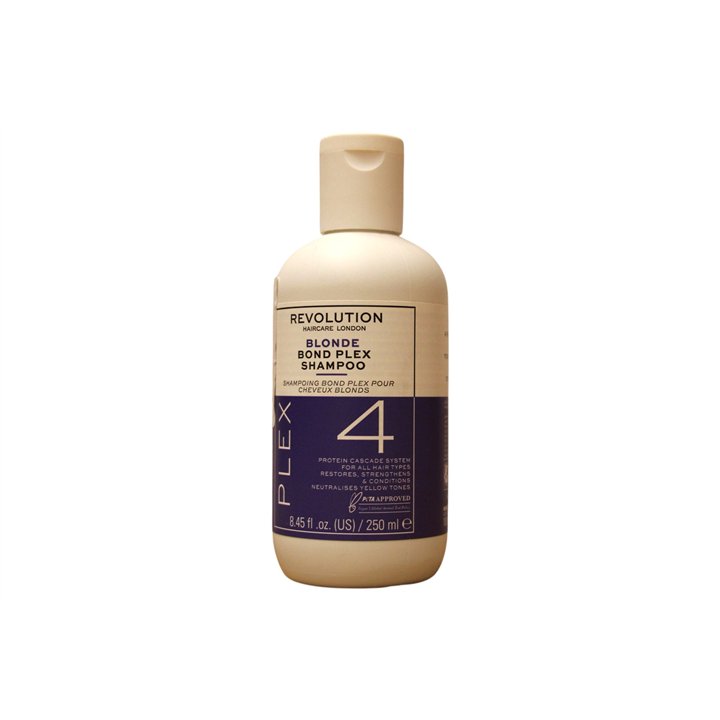 Revolution Haircare, Bond Plex 4, Hair Shampoo, For Neutralisation Of Yellow Tones, 250 ml - Teknashop Ltd