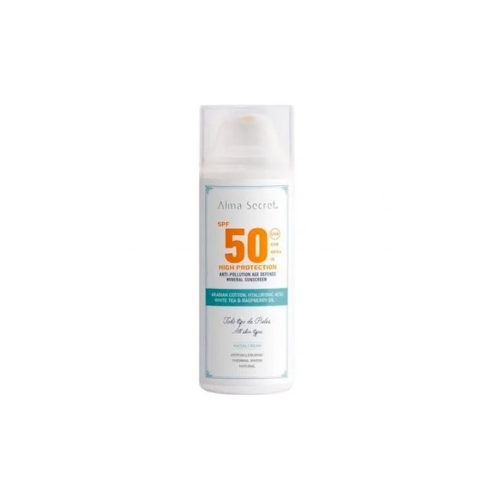 Alma Secret High Protection Crema Facial Spf50 50ml - unisex - Teknashop Ltd
