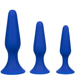 CALEXOTICS - ADMIRAL KIT 3 ANAL PLUG BLUE - D-238333 - Teknashop Ltd