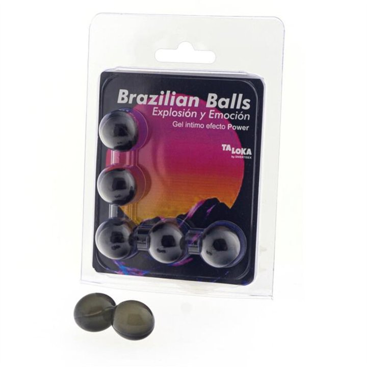 TALOKA - 5 BRAZILIAN BALLS POWER EFFECT EXCITING GEL - D-232630 - Teknashop Ltd