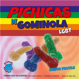 PRIDE - GUMMY PENIS FRUITS WITH SUGAR LGBT - D-231701 - Teknashop Ltd