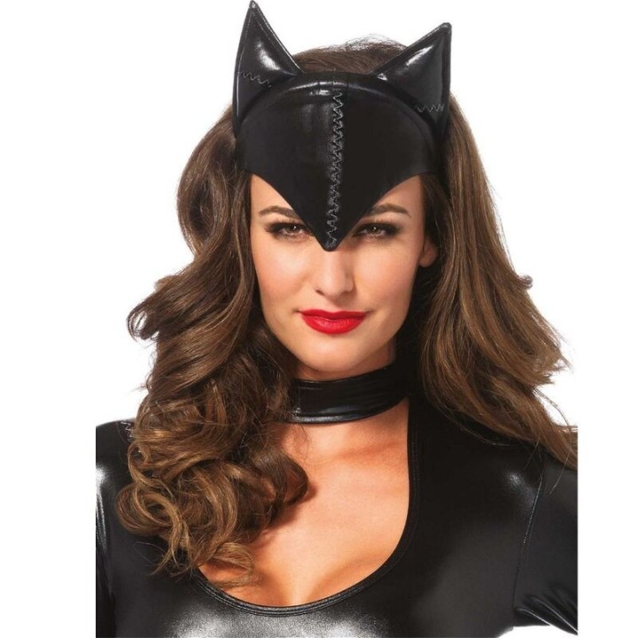 LEG AVENUE - CAT WOMAN MASK BLACK - D-242047 - Teknashop Ltd