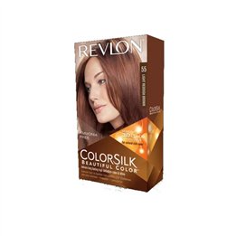 Revlon Colorsilk Ammonia Free 55 Light Reddish Brown  - unisex - Teknashop Ltd