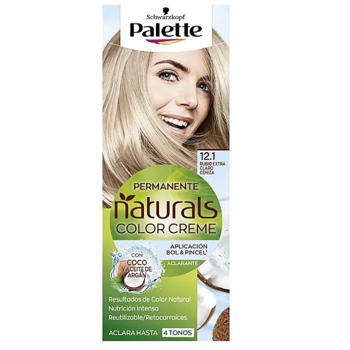 Schwarzkopf Palette Naturals Color Creme 12.1 Extra Light Ash Blonde - unisex - Teknashop Ltd