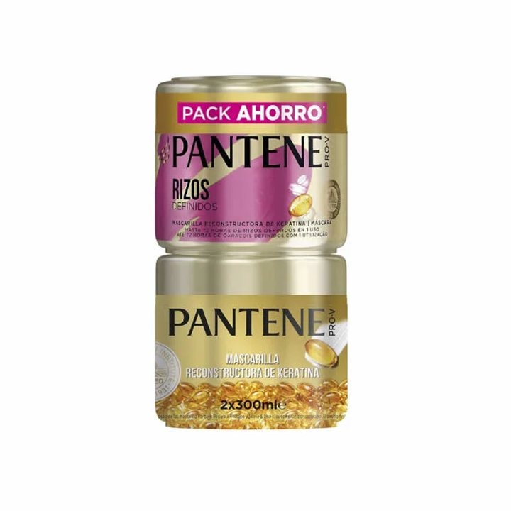 Pantene Keratin Reconstructing Mask for Defined Curls 2x300ml - unisex - Teknashop Ltd