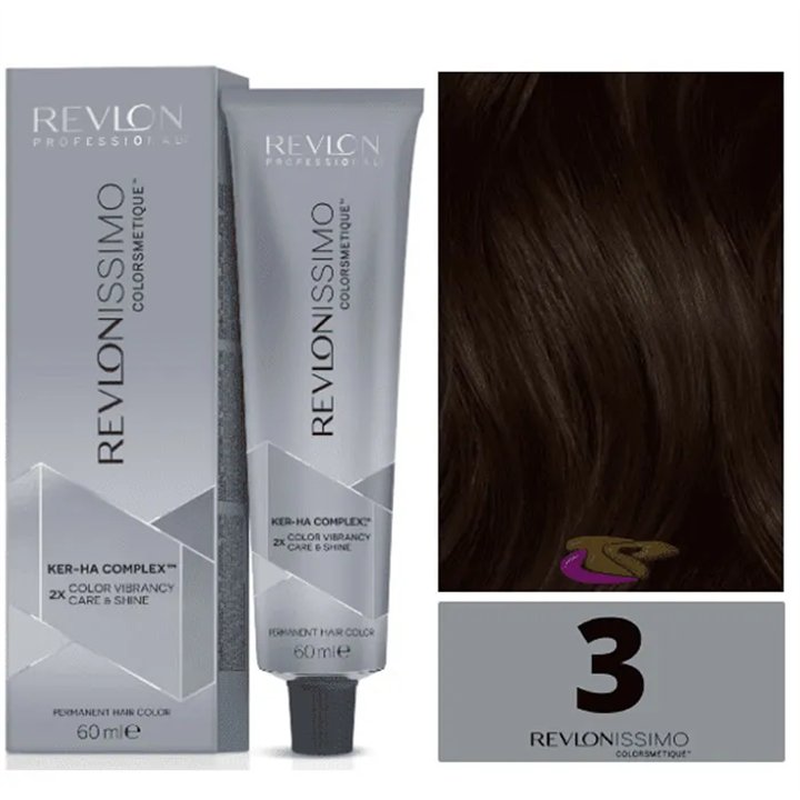 Revlon Revlonissimo Colorsmetique 3 Dark Brown 60ml - unisex - Teknashop Ltd