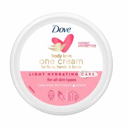 Dove Light Hydrating One Cream For Face Hands & Body 250ml - unisex - Teknashop Ltd