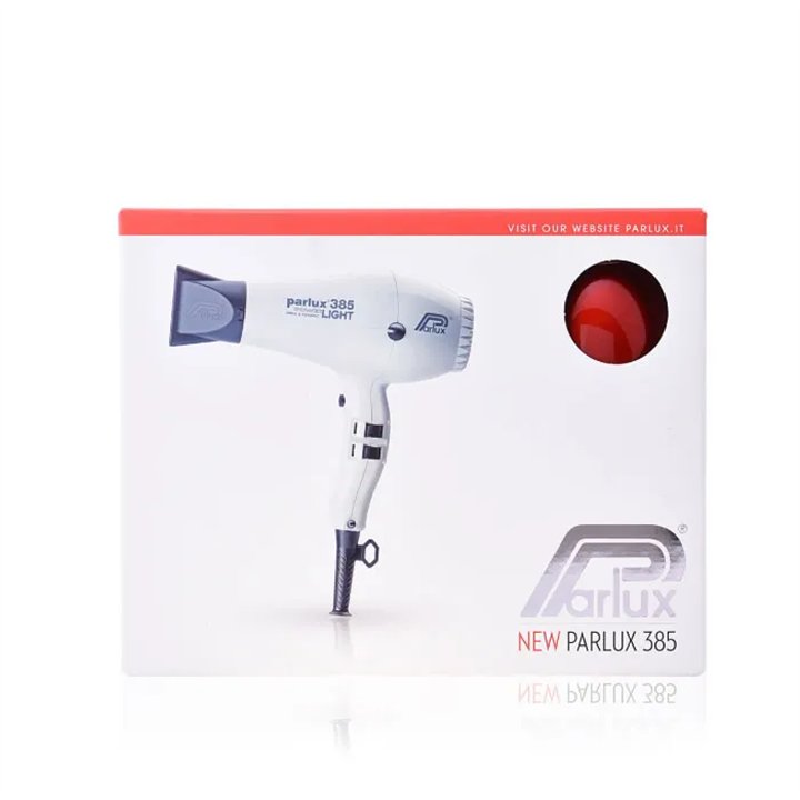 Parlux Hair Dryer 385 Powerlight Ionic & Ceramic Red - unisex - Teknashop Ltd