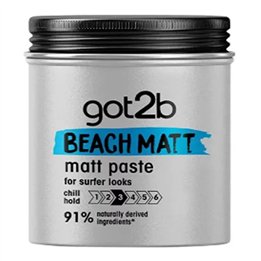 Schwarzkopf Got2b Beach Matt Paste Surfer Look 100ml - unisex - Teknashop Ltd